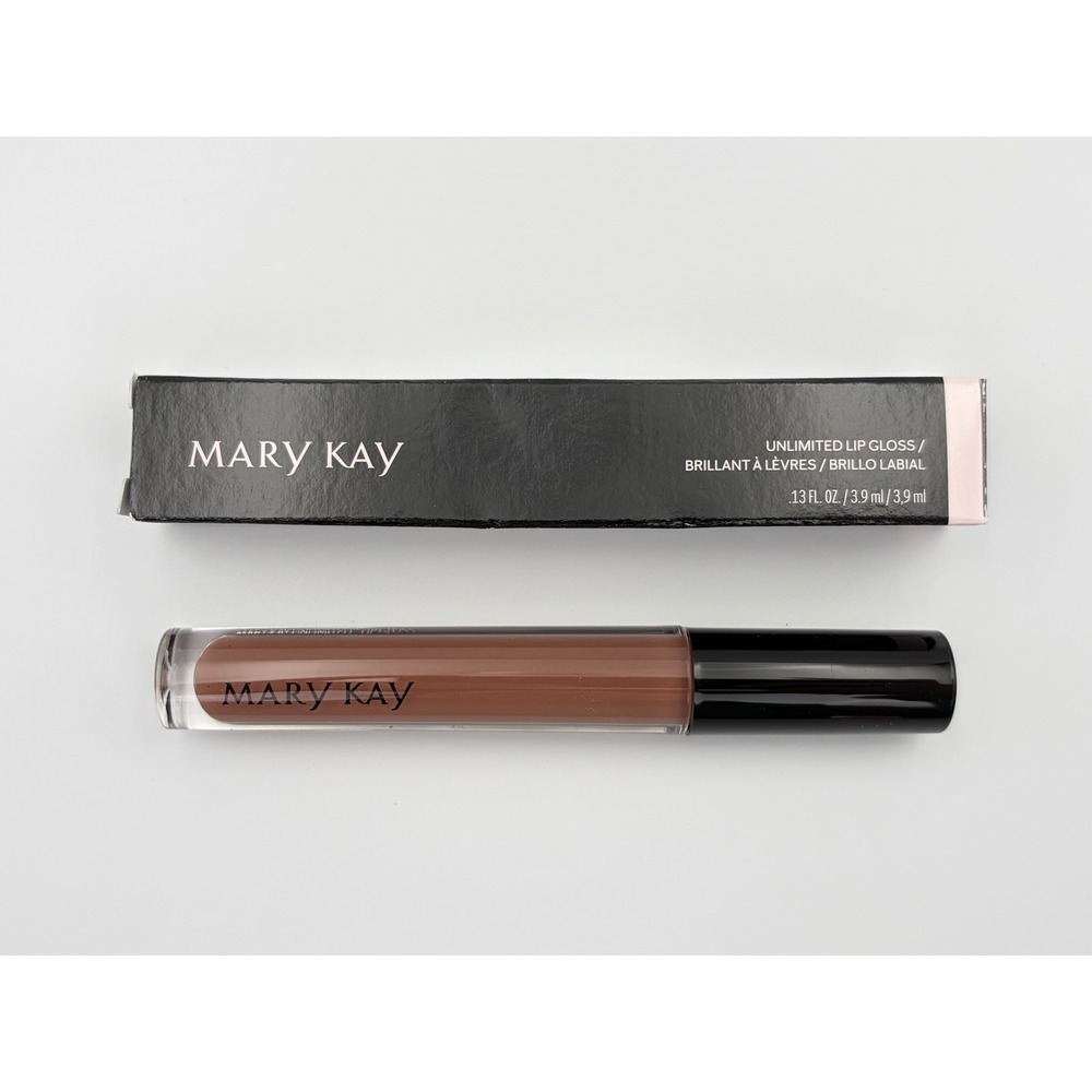 Mary Kay Unlimited Lip Gloss Tawny Nude 0.13 oz / 3.9 ml NIB Makeup 153490